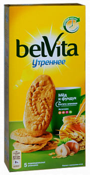 Печенье Белвита Утреннее мёд и фундук 225г