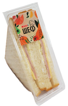 Сэндвич с ветчиной и сыром Люблинские продукты 200г