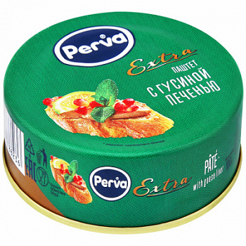 Паштет с гусиной печенью Перва Экстра ключ 100г
