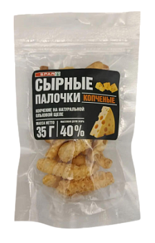 Палочки сырные SPAR копченые хрустящие 35г