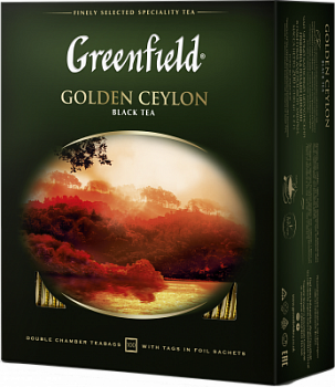 Чай Гринфилд Голден Цейлон черный 100пак