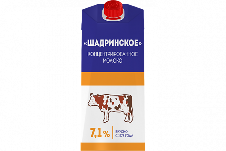 Молоко концентрированное Шадринское 7,1% 500г т/п БЗМЖ