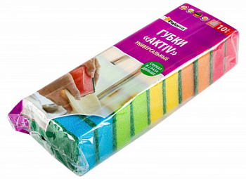 Губки кухонные Патерра Aktiv универсальные 60х90мм10шт