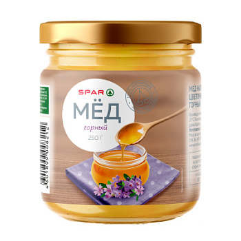 Мёд SPAR горный 250г ст/б