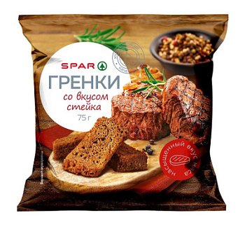 Гренки ржано-пшеничные SPAR Стейк 75г