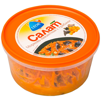 Салат Морковь пикантная с грибами Леор пл/б 350г