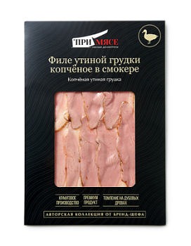 Филе утиной грудки копченое При Мясе нарез 70г