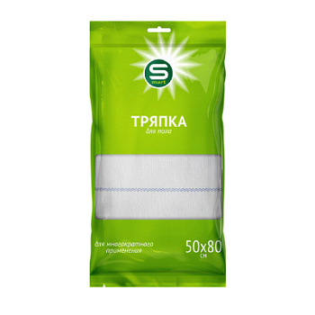 Тряпка для пола SMART Холстопрошивное полотно 1шт