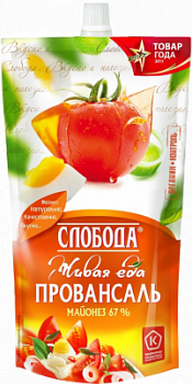 Майонез Слобода Провансаль 67% 400мл