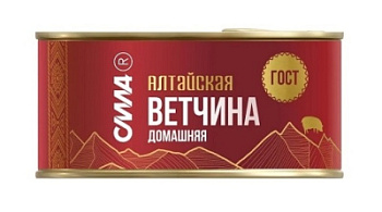 Ветчина домашняя Алтайская Сила ГОСТ ключ 325г
