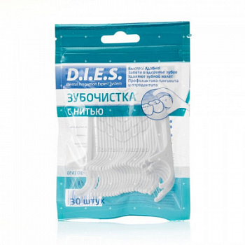 Зубочистки с нитью 30шт
