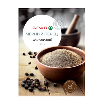 Черный перец молотый SPAR  20г