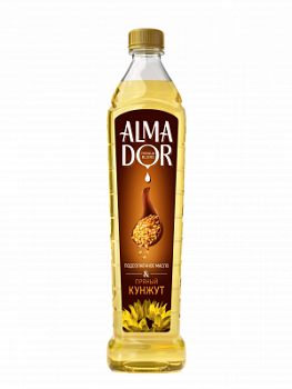 Масло подсолнечное Алмадор Пряный кунжут 0,75л