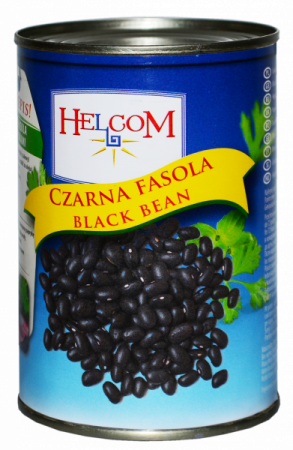 Фасоль черная консервированная Хелком 400г
