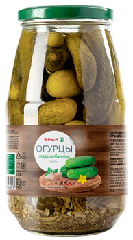 Огурцы маринованные SPAR 1500г ст/б