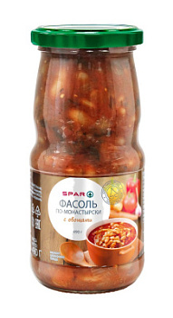 Фасоль SPAR по-монастырски с овощами 490г
