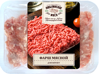 Фарш Мясной для котлет охл Люблинские Продукты 400г