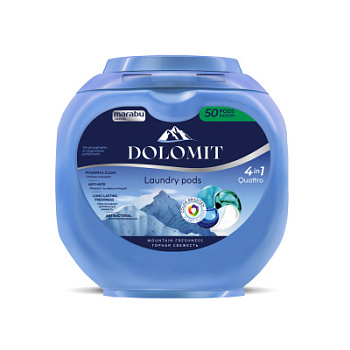 Капсулы для стирки Марабу 4в1 Горная свежесть 50шт