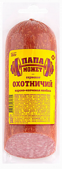 Колбаса в/к сервелат Охотничий Папа Может 350г