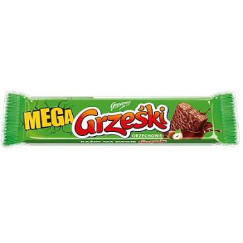 Вафли Гжешки мега в молочном шоколаде с ореховым кремом 48г
