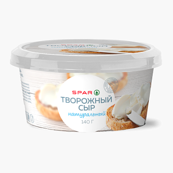 Сыр творожный SPAR 60% 140г БЗМЖ