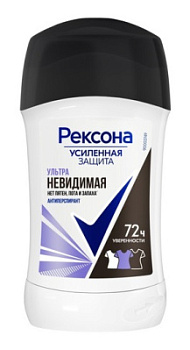 Део Рексона 40мл 3в1 Ультра невидимый стик жен