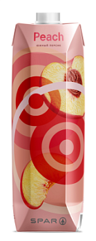 Нектар SPAR Персиковый с мякотью 1л