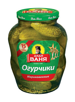 Огурчики маринованные Дядя Ваня 1800г ст/б
