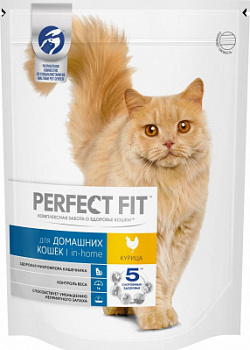 Корм сухой для кошек Перфект Фит Курица 650г