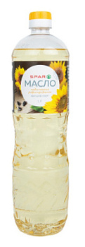 Масло подсолнечное SPAR рафинированное 1л
