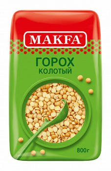 Горох колотый шлифованный Макфа 800г