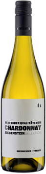 Вино Зибенштайн Зелекцион Шардоне Трокен Дойча Квалитетсвайн бел сух 0,75л 13%
