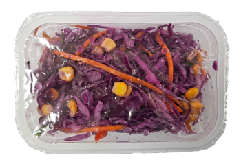 Салат из краснокочанной капусты с овощами и кукурузой ЛП 200г