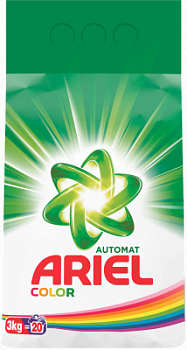 Порошок стиральный Ариэль 3кг Колор Автомат