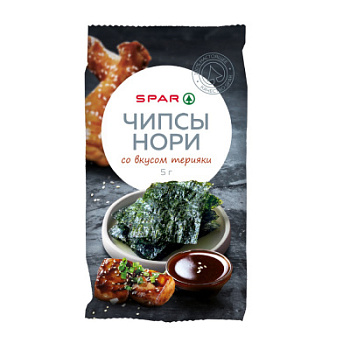 Чипсы нори SPAR со вкусом терияки 5г