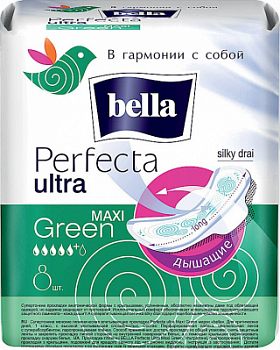 Прокладки Белла А16 Перфекта Ультра Макси зеленые