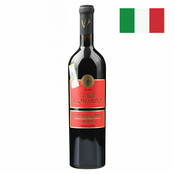 Вино Луиджи Леонардо Неро Д'Авола Мерло кр п/сух 0,75л 13%