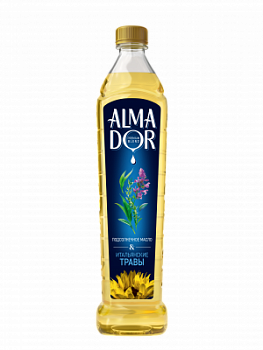 Масло подсолнечное Алмадор с ароматом итальянских трав 0,75л