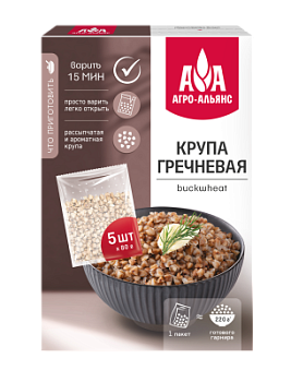 Крупа гречневая Агро-Альянс в пак/вар 5*80г
