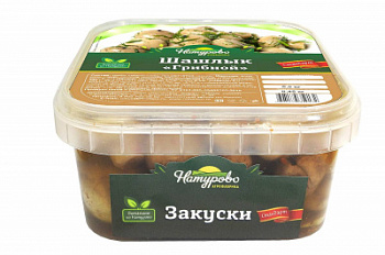 Шампиньоны маринованные Натурово Пикантные 500г