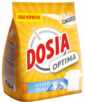 Порошок стиральный Дося 1,2кг Оптима Альп свежесть Автомат