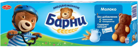 Пирожное Медвежонок Барни с молочной начинкой 150г