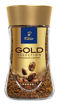 Кофе растворимый Тибио Голд Селекшн раств 190г ст/б