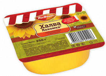 Халва подсолнечная Лакомка с арахисом 250г