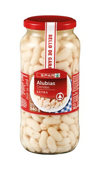 Фасоль белая SPAR 540г ст/б