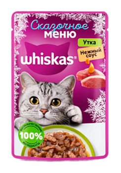 Корм влажный для кошек Вискас Утка в нежном соусе 75г
