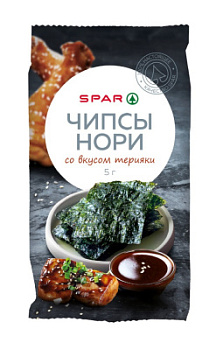 Чипсы нори SPAR со вкусом терияки 5г