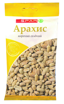 Арахис соленый жареный SPAR 100г