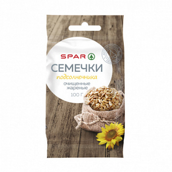 Семечки очищенные SPAR жареные соленые 100г
