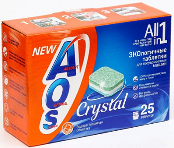 Капсулы для посудомоечных машин AOS А25 Crystal